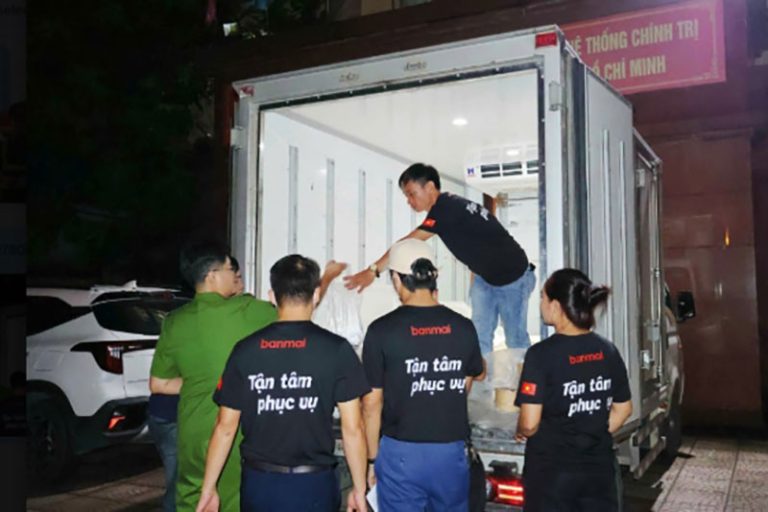 Ban Mai tham gia công tác phục vụ suất ăn tại Đại hội Đại biểu toàn quốc lần thứ XIV của Đảng
